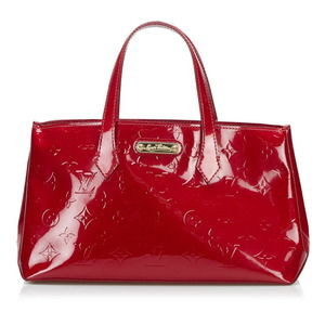 Louis Vuitton Monogram Vernis Wilshire PM Handbag M93642 Pom d'Amour Red Pate...